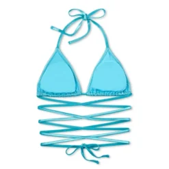 Women's Foil Triangle Bikini Top - Wild Fable™ Teal Green -Wild Fable Elegant Shop GUEST b65cb6b9 54cb 4799 acf9 d4ded5bdc0c3