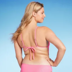 Women's Cowl Neck Longline Bralette Bikini Top - Wild Fable™ Pink Shine -Wild Fable Elegant Shop GUEST b7ccc465 d004 4848 aaac e5f7ebbb3070