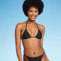 Women's Low Coverage Mini Triangle Bikini Top - Wild Fable™ Black -Wild Fable Elegant Shop GUEST ba8c8342 43c6 4d62 a7f6 43b9cf226804