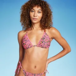 Women's Crochet Trim Triangle Bikini Top - Wild Fable™ Pink Floral Print 6 Women's Crochet Trim Triangle Bikini Top - Wild Fable™ Pink Floral Print -Wild Fable Elegant Shop GUEST bbc6ad14 4d6a 433d a596 a1322750789c