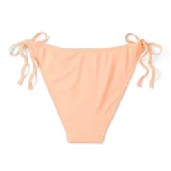 Women's Flower Chain Detail Side-Tie Scoop Cheeky High Leg Bikini Bottom - Wild Fable™ Peach -Wild Fable Elegant Shop GUEST c05d0721 0910 4d11 83c2 adccaecea4ca