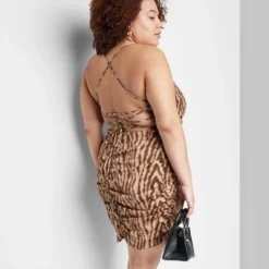 Women's Lace-Up Back Satin Mini Bodycon Dress - Wild Fable™ -Wild Fable Elegant Shop GUEST c08c3923 49ef 4ef9 81c4 7540aec24663