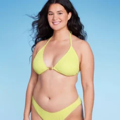 Women's Butterfly Charm Plisse Textured Triangle Bikini Top - Wild Fable™ -Wild Fable Elegant Shop GUEST c5f6d5e2 ab22 4b51 b89c 783658a403c0