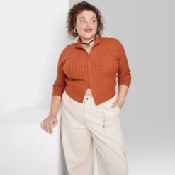 Women's Fitted Mock Turtleneck Zip-Up Cardigan - Wild Fable™ -Wild Fable Elegant Shop GUEST c637565e f44e 4c93 8c31 d5d73d459b58