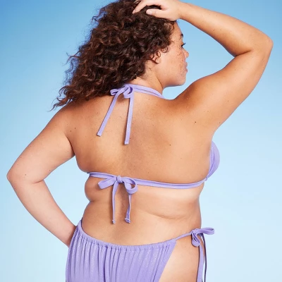 Women's Flower Charm Lurex Plisse Textured Triangle Bikini Top - Wild Fable™ Purple Women's Flower Charm Lurex Plisse Textured Triangle Bikini Top - Wild Fable™ Purple -Wild Fable Elegant Shop GUEST c6eb5fd2 3b9d 4637 919b d5726f934642