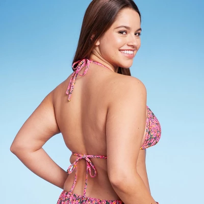 Women's Crochet Trim Triangle Bikini Top - Wild Fable™ Pink Floral Print Women's Crochet Trim Triangle Bikini Top - Wild Fable™ Pink Floral Print -Wild Fable Elegant Shop GUEST c76b4682 e3d4 43ce 841f d0d6cfdcbe26