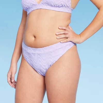 Women's Wavy Terry Textured Mid-Waist Ultra High Leg Cheeky Bikini Bottom - Wild Fable™ Lilac Purple Women's Wavy Terry Textured Mid-Waist Ultra High Leg Cheeky Bikini Bottom - Wild Fable™ Lilac Purple -Wild Fable Elegant Shop GUEST c90e0b1a 7fff 4533 912f 07df8cc1b936