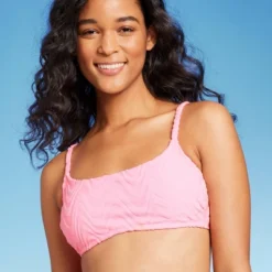 Women's Wavy Terry Textured Bralette Bikini Top - Wild Fable™ Light Pink 8 Women's Wavy Terry Textured Bralette Bikini Top - Wild Fable™ Light Pink -Wild Fable Elegant Shop GUEST cb85f161 3a22 46e1 a119 90e0df11e6b8