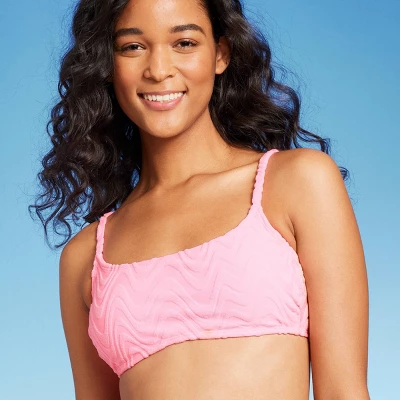Women's Wavy Terry Textured Bralette Bikini Top - Wild Fable™ Light Pink Women's Wavy Terry Textured Bralette Bikini Top - Wild Fable™ Light Pink -Wild Fable Elegant Shop GUEST cb85f161 3a22 46e1 a119 90e0df11e6b8