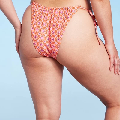 Women's Ultra High Leg Adjustable Coverage Bikini Bottom - Wild Fable™ Orange Tile Print Women's Ultra High Leg Adjustable Coverage Bikini Bottom - Wild Fable™ Orange Tile Print -Wild Fable Elegant Shop GUEST cb9dc216 864a 4c55 bd04 3c84104b284d