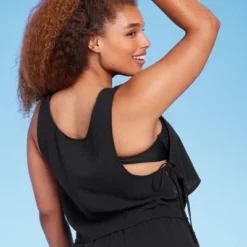 Women's Side-Tie Cover Up Cropped Tank Top - Wild Fable™ -Wild Fable Elegant Shop GUEST ceb63246 8140 4576 8d4c acaa8dba1722