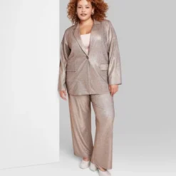 Women's Oversized Glitter Blazer - Wild Fable™ Copper -Wild Fable Elegant Shop GUEST ced1d5ed 0950 4248 a82b 9346dc490a1c
