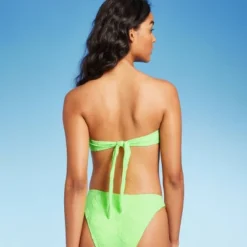 Women's Terry Textured U-Neck Multi-Way Bralette Bikini Top - Wild Fable™ Tropical Green -Wild Fable Elegant Shop GUEST cf31af9c 1f9c 4572 8eba d164fc67e9a9