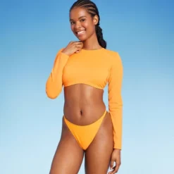 Women's Cropped Open Back Rashguard - Wild Fable™ -Wild Fable Elegant Shop GUEST cfb9da53 4bbd 4501 b260 fe22938fef04