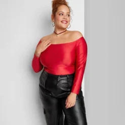 Women's Long Sleeve Off The Shoulder T-Shirt - Wild Fable™ -Wild Fable Elegant Shop GUEST d36ab4d2 5979 4fe9 b78c 3df2bf04f2d9