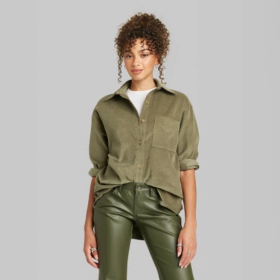Women's Oversized Button-Down Corduroy Shirt - Wild Fable™ Women's Oversized Button-Down Corduroy Shirt - Wild Fable™ -Wild Fable Elegant Shop GUEST d8ee8bbc 8744 461f 856b e29363908928