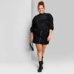 Women's Mock Turtleneck Fuzzy Boxy Pullover Sweater - Wild Fable™ 2 Women's Mock Turtleneck Fuzzy Boxy Pullover Sweater - Wild Fable™ -Wild Fable Elegant Shop GUEST dac4ec88 3f36 4c0d 8a33 ef10bce9c656