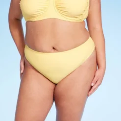 Women's Side-Tie Mid-Rise Cheeky High Leg Bikini Bottom - Wild Fable™ Yellow -Wild Fable Elegant Shop GUEST ddd343c8 7515 4d85 9e60 16e22dd96a04