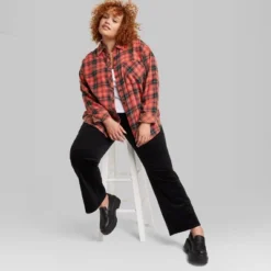 Women's Oversized Button-Down Flannel Shirt - Wild Fable™ Plaid 7 Women's Oversized Button-Down Flannel Shirt - Wild Fable™ Plaid -Wild Fable Elegant Shop GUEST de06bc66 8b20 48d2 8837 4185e5f7d51a