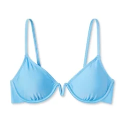 Women's V-Front Underwire Bikini Top - Wild Fable™ Bright Blue -Wild Fable Elegant Shop GUEST deffaa0e 0198 4c11 96e6 4fd6ae3df415