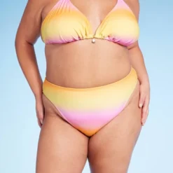 Women's Low-Rise Cheeky High Leg Bikini Bottom - Wild Fable™ Pink/Yellow Ombre Print 2 Women's Low-Rise Cheeky High Leg Bikini Bottom - Wild Fable™ Pink/Yellow Ombre Print -Wild Fable Elegant Shop GUEST df900d55 2cab 49f1 9208 dd03606f92eb