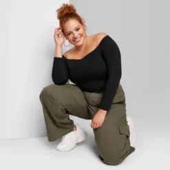 Women's Long Sleeve Off The Shoulder T-Shirt - Wild Fable™ -Wild Fable Elegant Shop GUEST e1ed2e79 c858 4f08 b991 191552cbc2ed