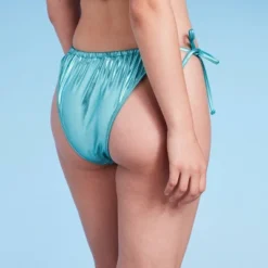 Women's Foil Strappy Extra High Leg Super Cheeky Bikini Bottom - Wild Fable™ Teal Blue 4 Women's Foil Strappy Extra High Leg Super Cheeky Bikini Bottom - Wild Fable™ Teal Blue -Wild Fable Elegant Shop GUEST e33f33bb b98a 45a5 83f6 ce4f9c1ff120