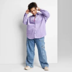 Women's Oversized Button-Down Corduroy Shirt - Wild Fable™ 4 Women's Oversized Button-Down Corduroy Shirt - Wild Fable™ -Wild Fable Elegant Shop GUEST e7631994 e7ce 448c a5d4 6a340f691bbb