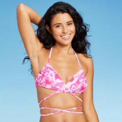 Women's Wrap Bralette Bikini Top - Wild Fable™ Pink Heart Print 2 Women's Wrap Bralette Bikini Top - Wild Fable™ Pink Heart Print -Wild Fable Elegant Shop GUEST eb3c37b7 db8c 4a65 8510 17cf5cec9730