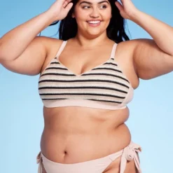 Women's Striped Crochet Bralette Bikini Top - Wild Fable™ -Wild Fable Elegant Shop GUEST ee64a778 16fa 4d5a 8583 d1636711a423