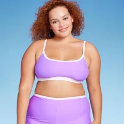 Women's Colorblock Square Neck Bralette Bikini Top - Wild Fable™ -Wild Fable Elegant Shop GUEST f073177e 668e 4dc6 9415 4f16f55c4023