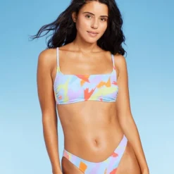 Women's Ribbed Square Neck Bralette Bikini Top - Wild Fable™ -Wild Fable Elegant Shop GUEST f402722b 04bc 466f 9287 a1d4cada4476