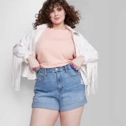 Women's Super-High Rise Rolled Cuff Jean Shorts - Wild Fable™ -Wild Fable Elegant Shop GUEST f6664bc2 743e 40e9 9491 48de8e30e391