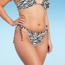 Women's Ultra High Leg Adjustable Coverage Bikini Bottom - Wild Fable™ Black/White Zebra Print 2 Women's Ultra High Leg Adjustable Coverage Bikini Bottom - Wild Fable™ Black/White Zebra Print -Wild Fable Elegant Shop GUEST f692f876 c832 4433 9f28 d5e9d228c4d5