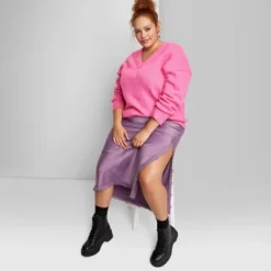 Women's V-Neck Fuzzy Oversized Pullover Sweater - Wild Fable™ -Wild Fable Elegant Shop GUEST f724018c 6bac 4f30 a2a1 e2fc12898407