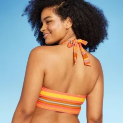 Women's Drawstring Ruched Halter Longline Bikini Top - Wild Fable™ -Wild Fable Elegant Shop GUEST f75bad60 1817 45b0 958b abe82c1ece2d