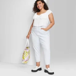 Women's Super-High Rise Curvy Tapered Jeans - Wild Fable™ Ultra Light Wash -Wild Fable Elegant Shop GUEST f8fc547a 9aec 4937 9bb7 73c9ba4415c3