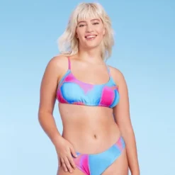 Women's Tunnel Front Bralette Bikini Top - Wild Fable™ Blue Marble Print -Wild Fable Elegant Shop GUEST f9a22857 1291 48ca a71d e1e9c7f2396c