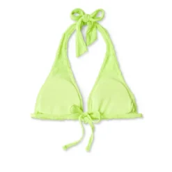 Women's Daisy Textured Ring Front Triangle Bikini Top - Wild Fable™ Green -Wild Fable Elegant Shop GUEST fdbe2413 7020 4459 a56c 4f975137a527