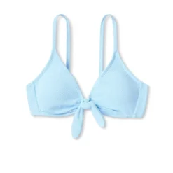 Women's Tie-Front Pique Textured Bralette Bikini Top - Wild Fable™ -Wild Fable Elegant Shop GUEST fe04974e 56ea 4ddc a7d5 a67753e51927